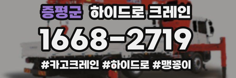 증평군 하이드로 크레인