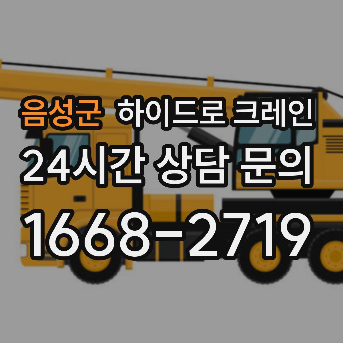 음성군 하이드로 크레인