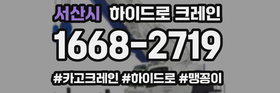 서산시 하이드로 크레인