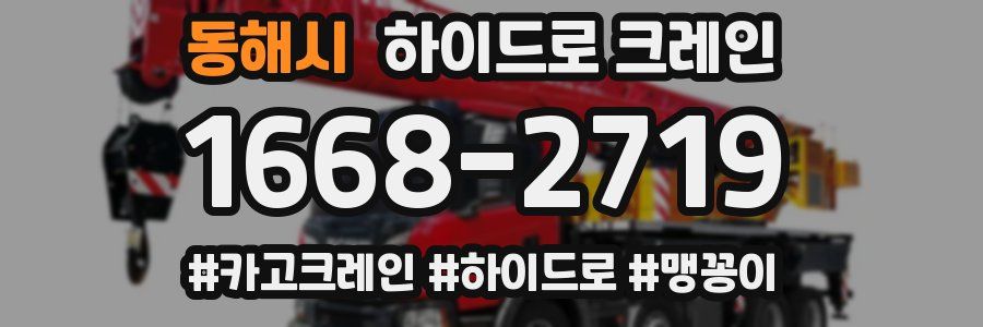 동해시 하이드로 크레인