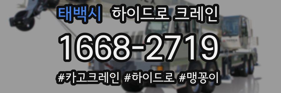 태백시 하이드로 크레인