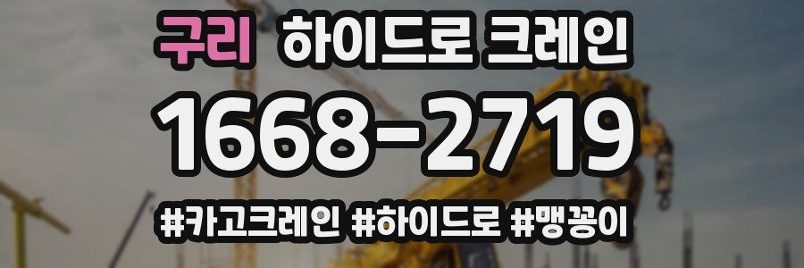 구리 하이드로 크레인