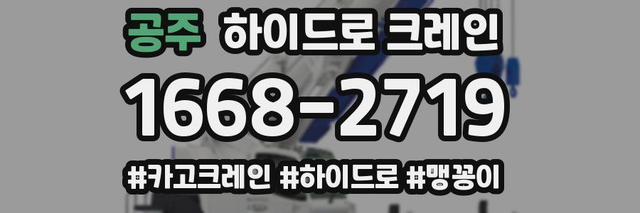 공주 하이드로 크레인