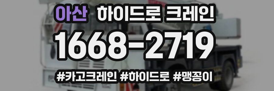 아산 하이드로 크레인