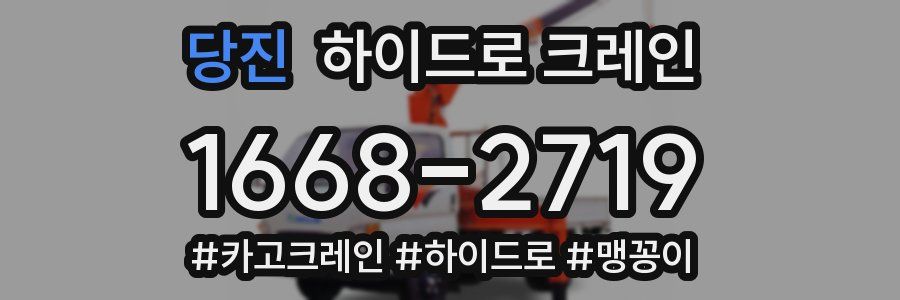 당진 하이드로 크레인