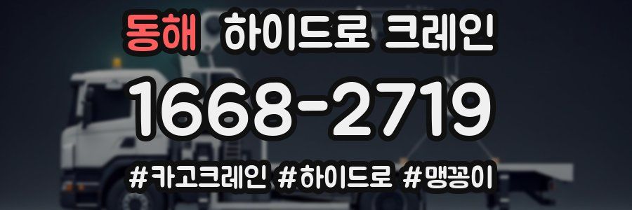 동해 하이드로 크레인