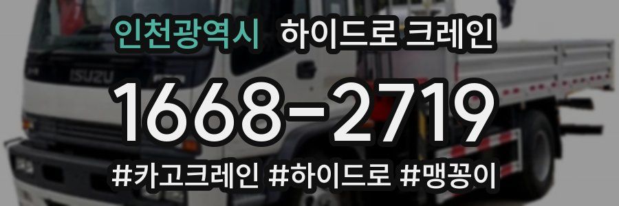 인천광역시 하이드로 크레인