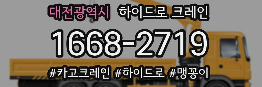 대전광역시 하이드로 크레인