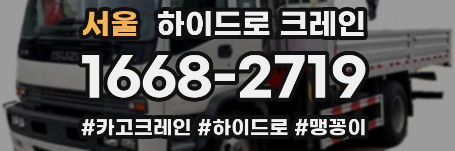 서울 하이드로 크레인