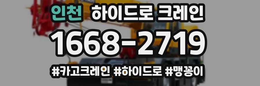 인천 하이드로 크레인
