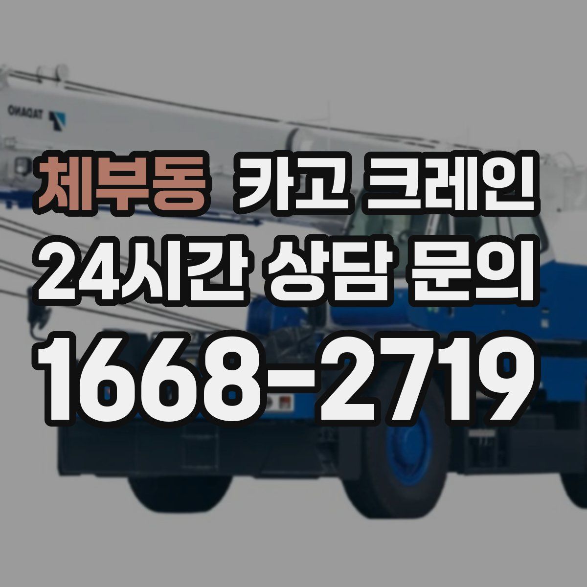 체부동 카고 크레인