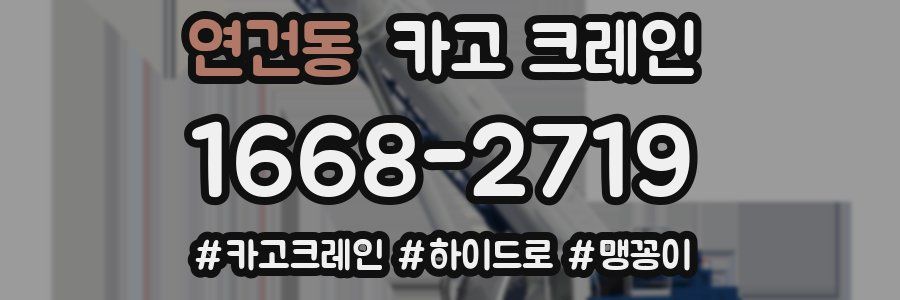 연건동 크레인 작업