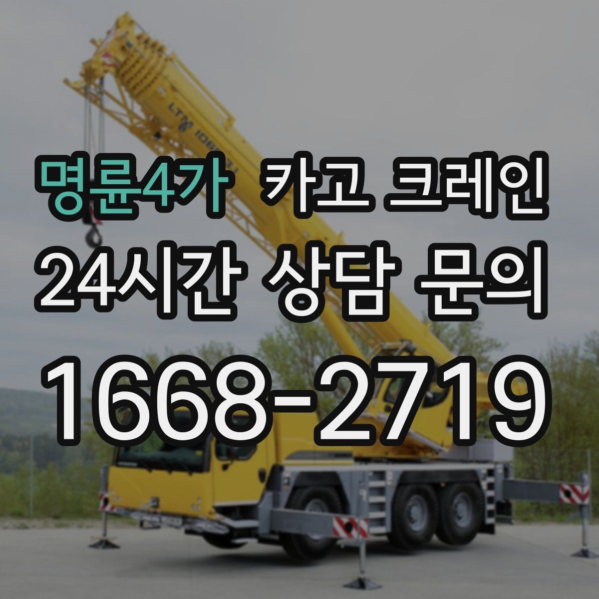 명륜4가 카고 크레인
