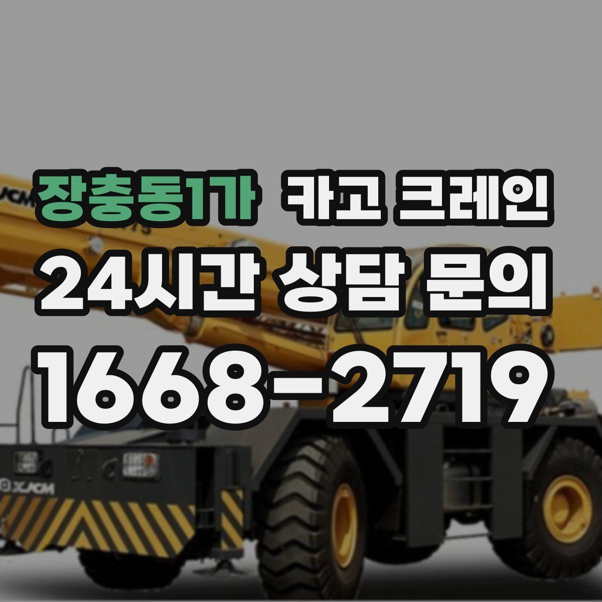 장충동1가 카고 크레인