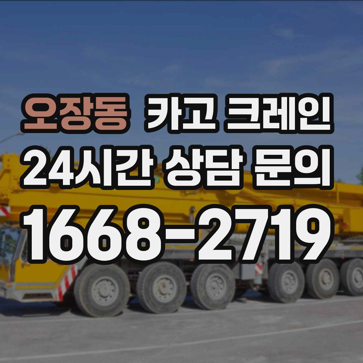 오장동 카고 크레인