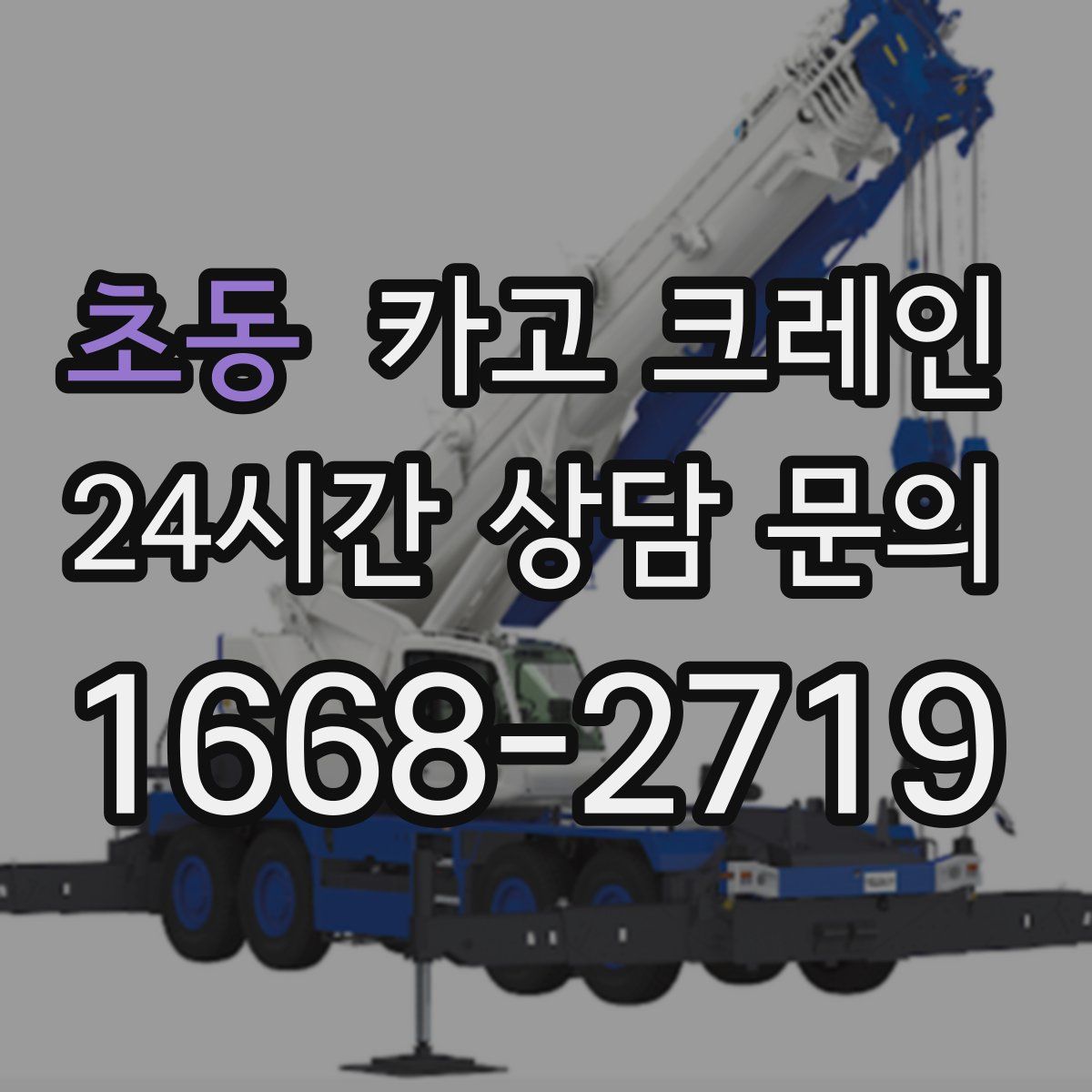 초동 카고 크레인