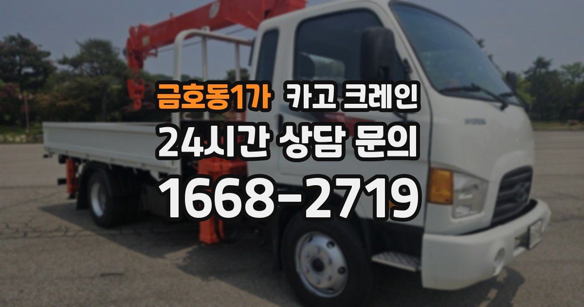 금호동1가 크레인