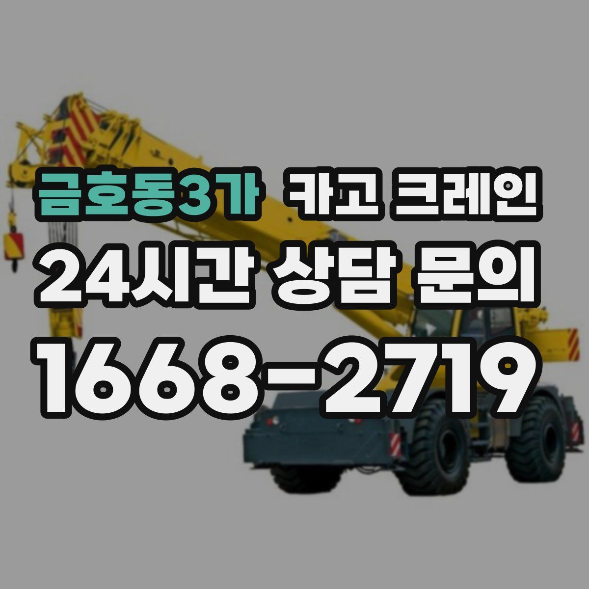 금호동3가 카고 크레인