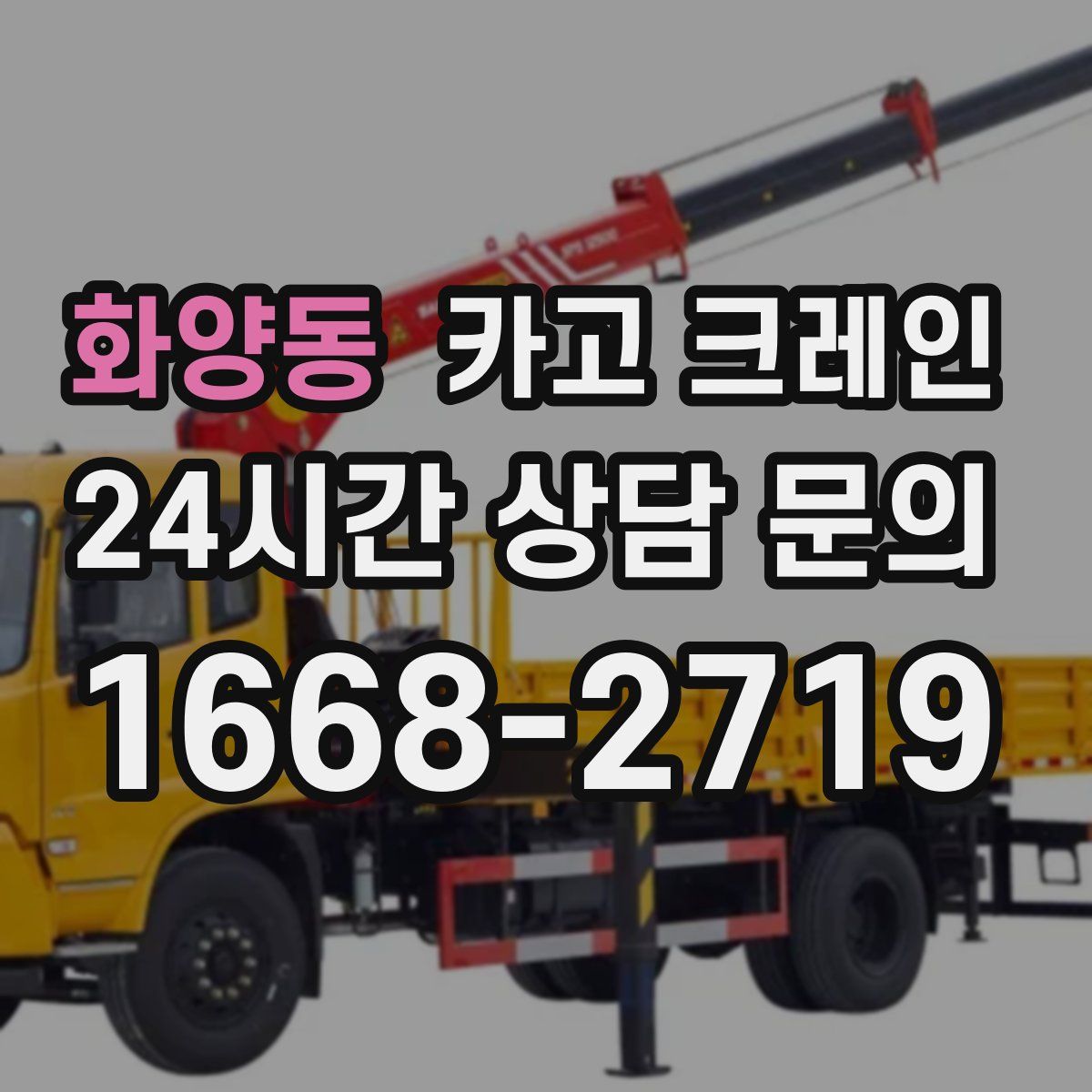 화양동 카고 크레인