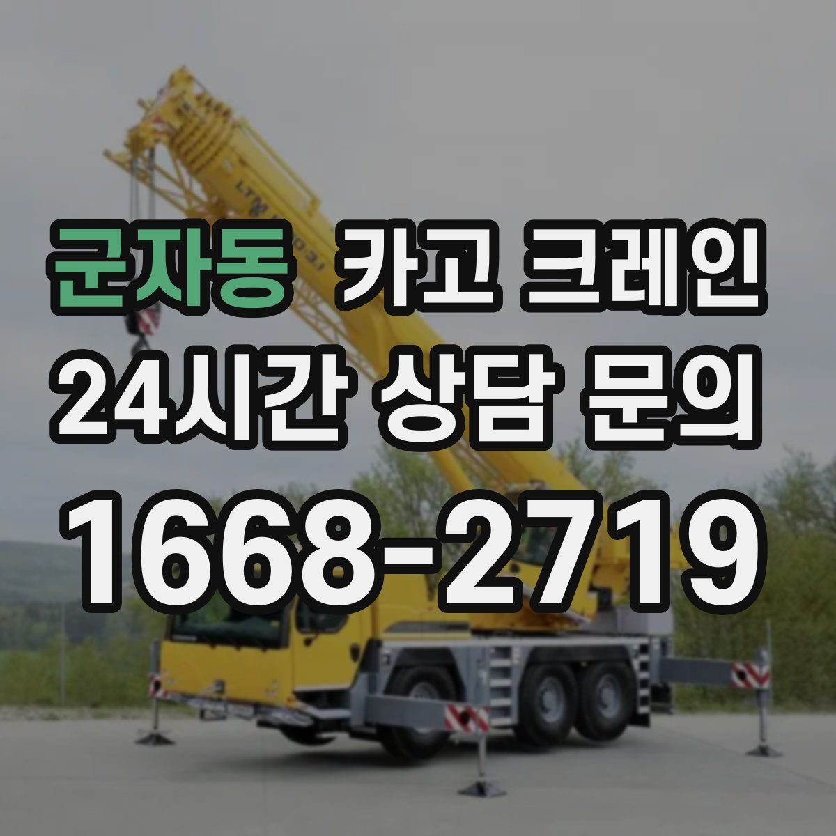 군자동 카고 크레인
