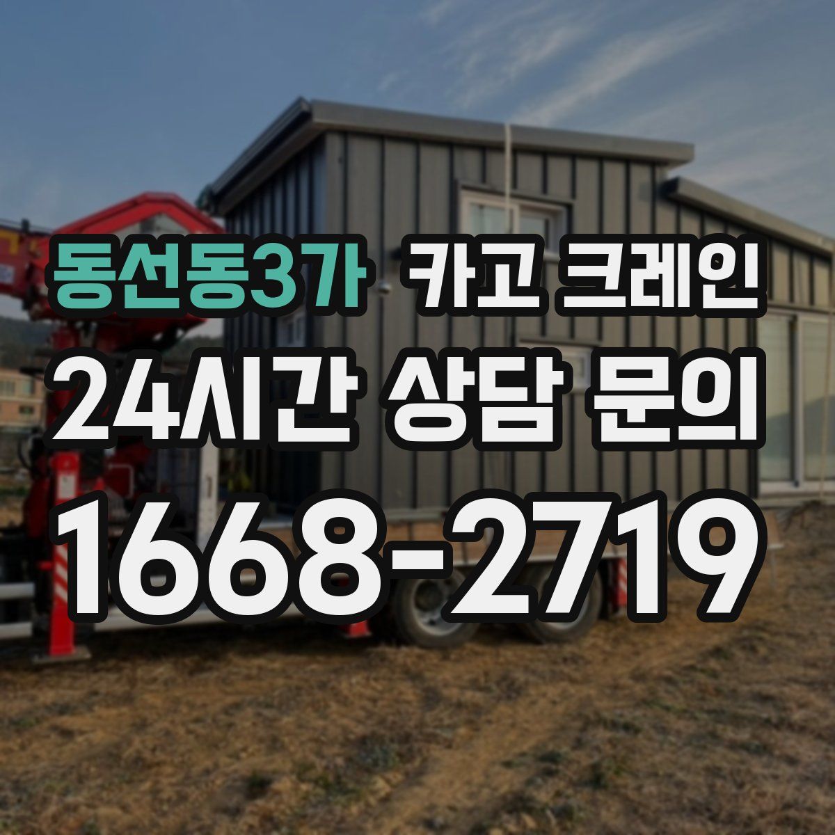동선동3가 카고 크레인