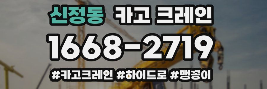 신정동 크레인 작업