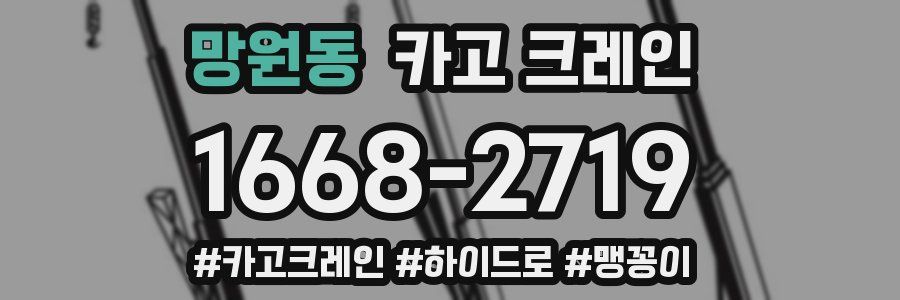 망원동 크레인 작업