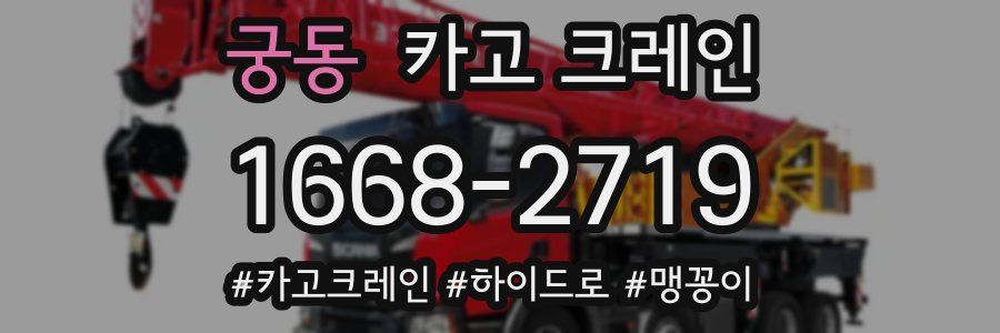 궁동 크레인 작업