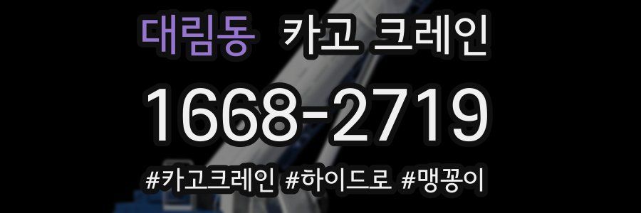 대림동 크레인 작업