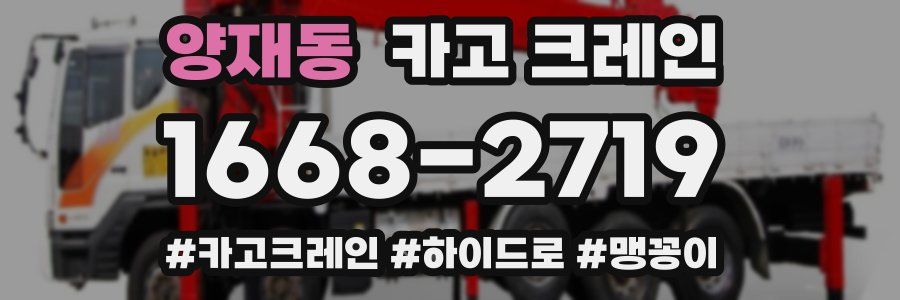 양재동 크레인 작업