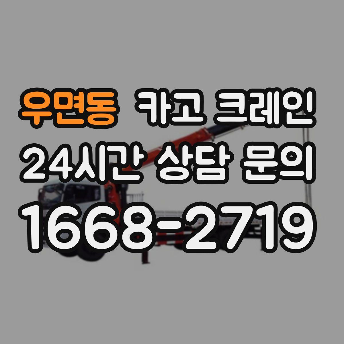 우면동 카고 크레인