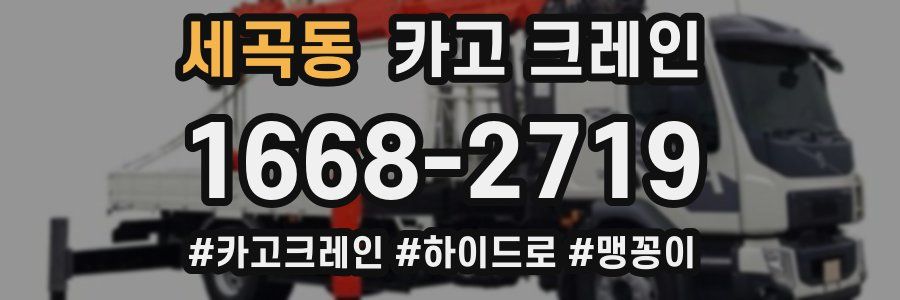 세곡동 크레인 작업