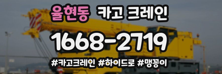 율현동 크레인 작업