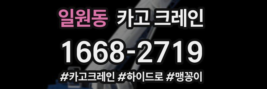 일원동 크레인 작업