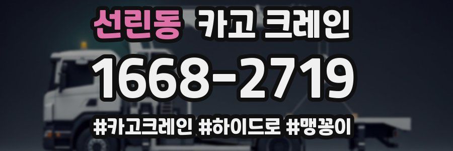 선린동 크레인 작업