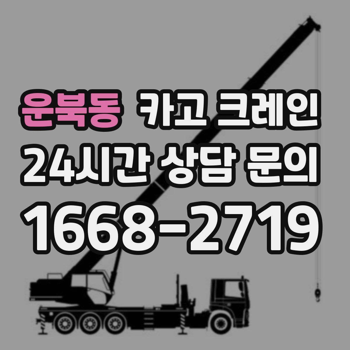 운북동 카고 크레인
