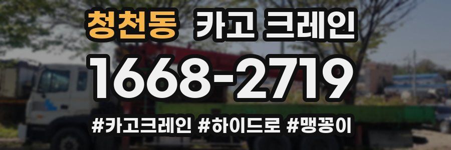 청천동 크레인 작업