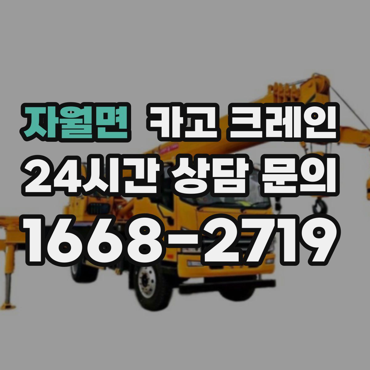 자월면 카고 크레인