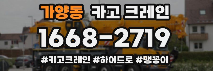가양동 크레인 작업