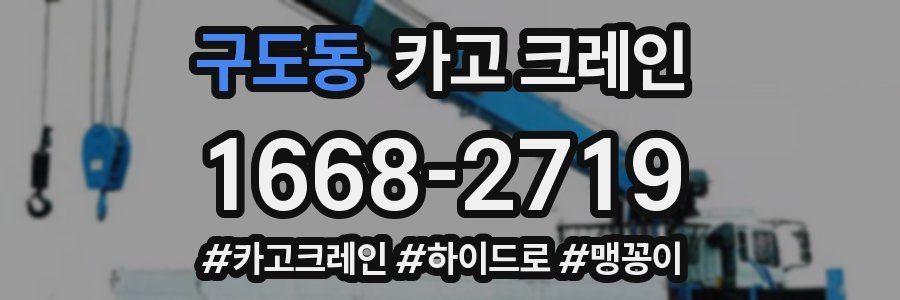 구도동 크레인 작업