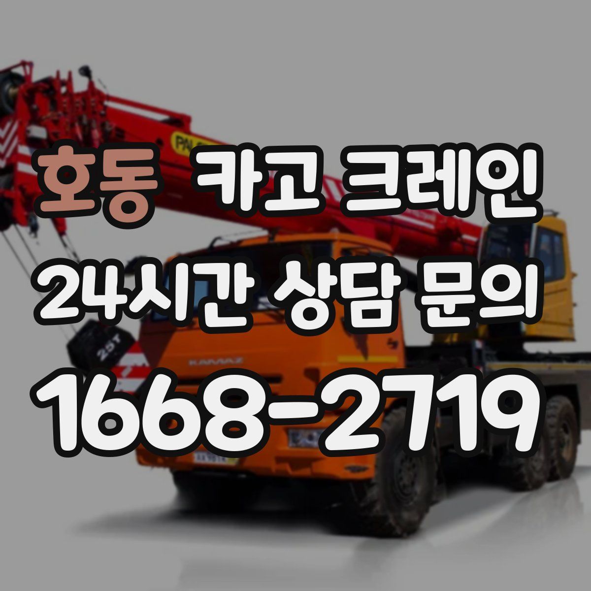 호동 카고 크레인