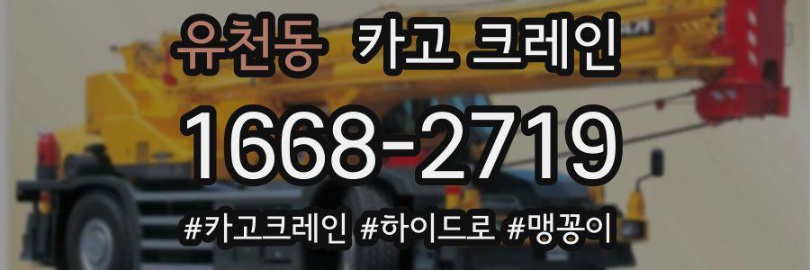 유천동 크레인 작업