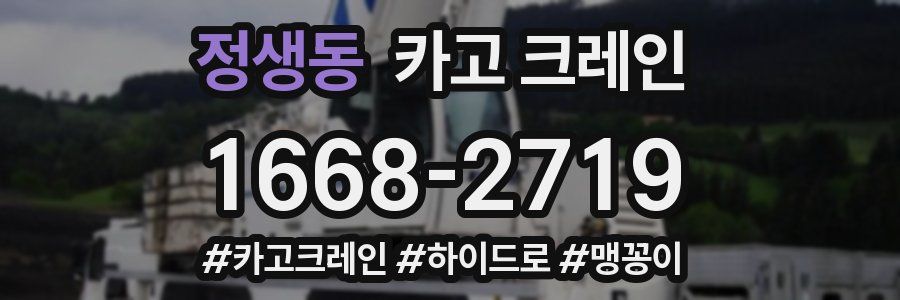 정생동 크레인 작업