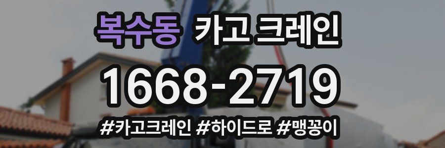 복수동 크레인 작업