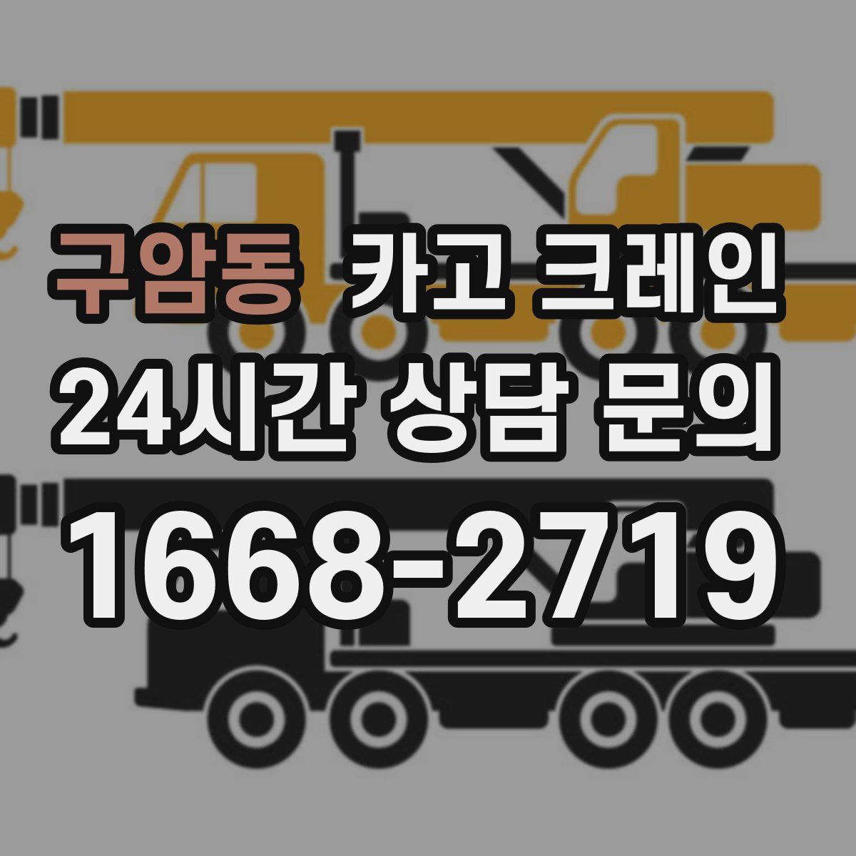 구암동 카고 크레인