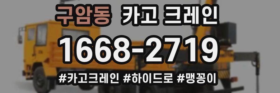 구암동 크레인 작업