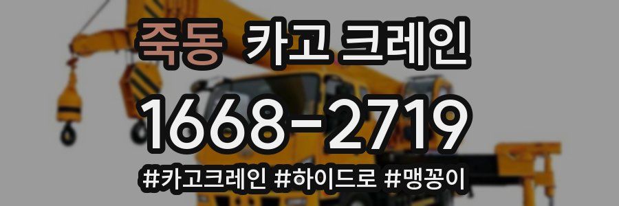 죽동 크레인 작업