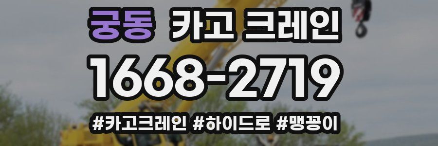 궁동 크레인 작업