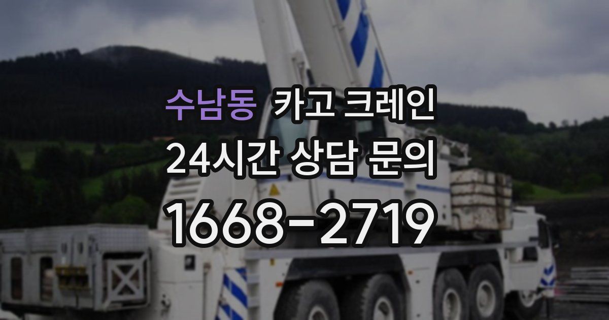 수남동 크레인