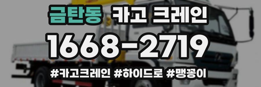 금탄동 크레인 작업